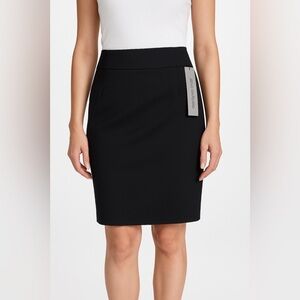 Classiques Entier Black Wool Blend Pencil Skirt NWT Size 12 – Nordstrom $148